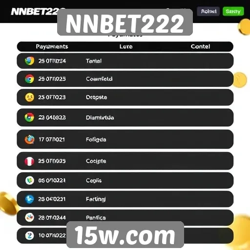 Métodos de pagamento disponíveis na NNBET222